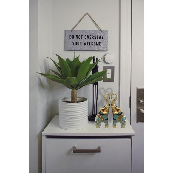 Good Luck Elephant Décor for Home, Large Gold Elephant Statue for Home Décor - Picture 7 of 11